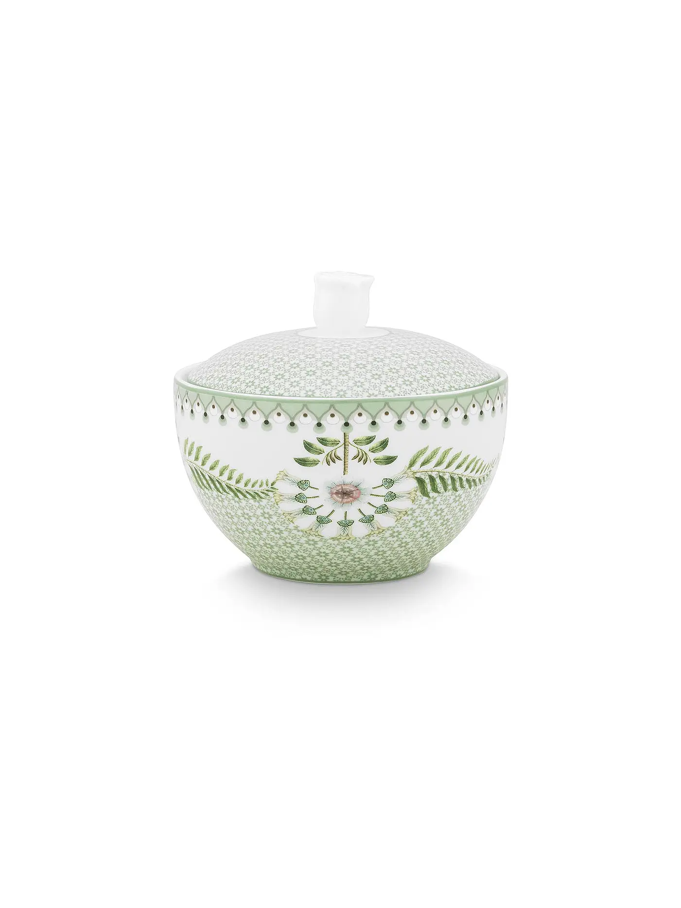 PIP STUDIO | Zuckerdose 300ml LILY & LOTUS Tiles Light Gr. | 